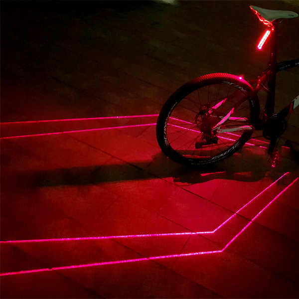 디빅 스파이더 투빔 레이저 자전거 후미등 라이트