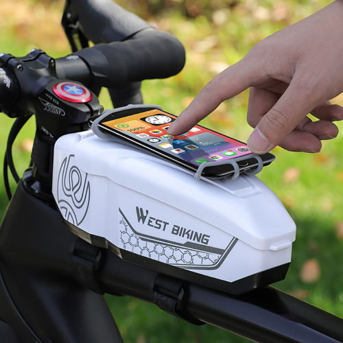 웨스트바이킹 WT-01 하드팩 탑튜브 핸드폰 가방 자전거 프레임 백 앞
